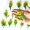 Dark Yellow Color Leaf Bunch Set Of 12